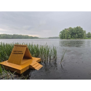 Домики для уток на воде