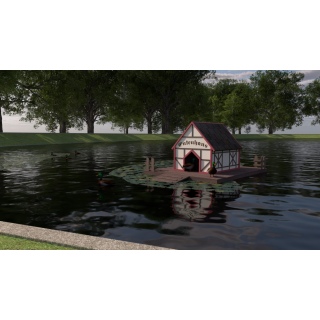 Домики для уток на воде 